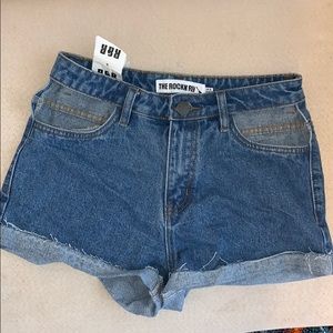 NWT Nasty Gal cutout Jean shorts
